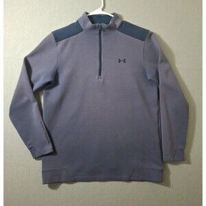 Under Armour Storm Golf 1/4 Zip Pullover Sweater Mens M Fleece 1346794 Purple